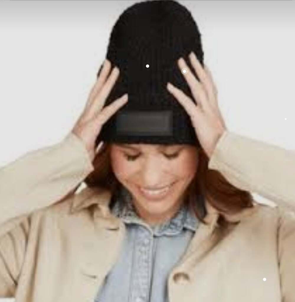 Women's Hunter Tonal Patch Beanie One Size Black